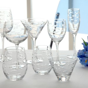 School of Fish Cut Crystal