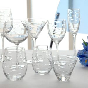 School of Fish Cut Crystal